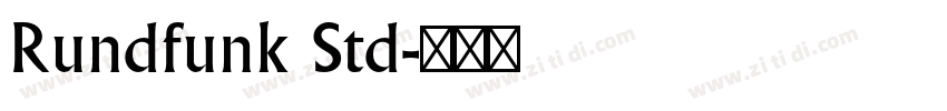 Rundfunk Std字体转换